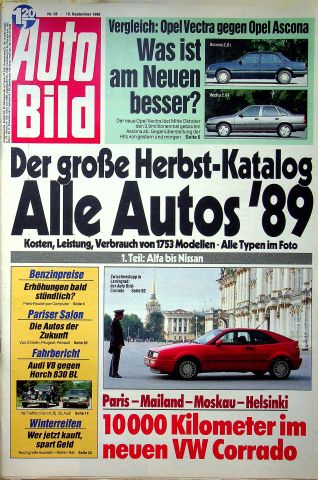 Deckblatt Auto Bild (38/1988)